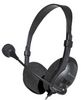 DH-440-USB DH-440-USB - USB Over-Head Stereo Headphones with Microphone, Black