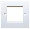 KPJ2JEWH KPJ2JEWH - 1 Gang Euro Style Faceplate for 2 Modules, White
