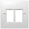 KP2-6JE KP2-6JE - 6C Module Faceplate, 1 Gang 2 Slot, White