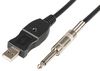 JACK-USB2 JACK-USB2 - 6.3mm Mono Jack to USB Type A Analogue to Digital Converter Lead, 3m  -  173.615UK