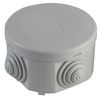 159757S1 159757S1 - IP44 Polypropylene Round 4 Entry Junction Box Enclosure - 83x45mm