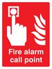11011E - Fire Alarm Call Point - Plastic Sign - 150mm x 200mm