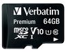 44084 44084 - Premium U1 MicroSDXC Memory Card & SD Adaptor, 64GB