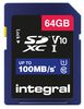 INSDX64G-100V10 - SDHC UHS U1 V10 High Speed SD Memory Card 100MB/s, 64GB