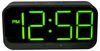 16575 - Silas Wireless LED Alarm Clock, Black / Green