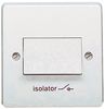 4017 - 1 Gang 6A 3 Pole Fan Isolator Switch, White