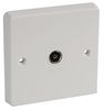 7265 7265 - 1 Gang TV/FM Coaxial Socket, White