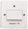 4017/1 - 1 Gang 6A 3 Pole Fan Isolator Switch with Fan Symbol, White