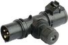 94325000 94325000 - 16A, 230V, CEE T Connect, 2P+E, Black, IP44 - Plug & Socket & Cable Entry