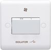 D1013NR - 1 Gang, 6A, 3 Pole Fan Isolator Switch with Fan Legend