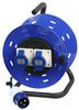 PEL00957 - 2 Gang Extension Reel, 240V, 16A, 50m, Blue
