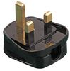PELB0021 - UK Mains Plug with 5A Fuse and Quickfit Cord Grip, Black, Box of 20