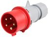 PELB0034 PELB0034 - Cable Mount CEE Plug, 3P+N+E, 32A, 400V, Red, IP44