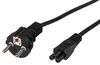PELB2191 PELB2191 - Euro Plug to IEC C5 Mains Lead, 2.5A, 2m, Black