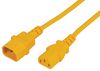 PELB2251 - IEC C14 Plug to C13 Socket Power Lead, 10A, 5m, Yellow