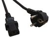 SH10193R SH10193R - Mains Power Lead, Euro Plug to IEC C13, 250V AC, 10A, 2.5m, Black