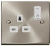 VPSC30535WH VPSC30535WH - Smart Switched Socket, 1 Gang, Double Pole, 13A, Satin Chrome