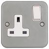 VM1207DP VM1207DP - 1 Gang Metalclad Switched Mains Socket, DP, 13A