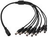 TP-SPLIT-8 TP-SPLIT-8 - DC Splitter Cable, 2.1mm, 8 Way, 240mm, Black