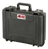 MAX380H115S - Black Waterproof Storage Case With Foam Insert - 129mm x 414mm x 345mm