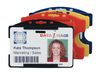 IDS65BK - Open Front ID Card Holder Black Landscape