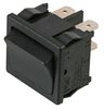 A41231100000 - Rectangular Rocker Switch, On Off, DPST, 22mm x 19mm, Black, 250V AC, 10A