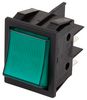 B418C1E000000 B418C1E000000 - Green Illuminated Rocker Switch, On Off, DPST, 250V AC, 16A