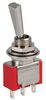 1MS2T6B11M1QE 1MS2T6B11M1QE - Panel Mount Flat Toggle Switch, SPDT, On-(On), Momentary, 5A, Silver Contacts