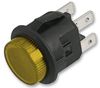 MCLC210-7-K-Y-ET-2B - Pushbutton Switch, On Off, DPST, Latching, 250V AC, 16A, Yellow