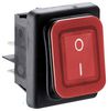 B4MASK48N1G21000 - Rocker Switch, On Off, DPST, Illuminated Red, 250V AC, 16A