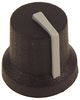CL170844BR CL170844BR - 6mm Black Push Fit Instrument Knob, D Shaft, Grey Indicator Line