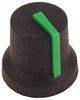 CL170847CR CL170847CR - 6mm Black Push Fit Instrument Knob, SPL, Green Indicator Line