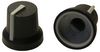 CL170844FR CL170844FR - 6mm Black Push Fit Instrument Knob, USA D Shaft, Grey Indicator Line