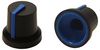 CL170846FR CL170846FR - 6mm Black Push Fit Instrument Knob, USA D Shaft, Blue Indicator Line