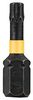 DT7381T-QZ DT7381T-QZ - T20 x 25mm Torx Extreme FlexTorq Impact Screwdriver Bit, 5 Pack