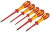 T49183D - Dextro VDE Insulated Slotted / Pozidriv Screwdriver Set, 5 Piece
