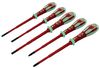 T49283PD - Dextro VDE Insulated Glo Phosphorescent Slim Slotted / Pozidriv Screwdriver Set, 5 Piece