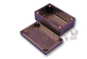 1594RFIABK - IP54 Black ABS Enclosure with EMI/ RFI Shielding - 56x56x28mm
