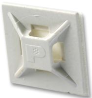 ABMM-A-C - 4-Way Adhesive Backed Cable Tie Mount 19.1mm White 100 Pack