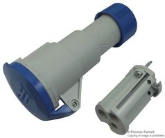 PE1663PVA - 16A, 240V, Cable Mount CEE Socket, 2P+E, Blue, IP44