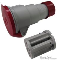 PE1665PVA - 16A, 415V, Cable Mount CEE Socket, 3P+N+E, Red, IP44