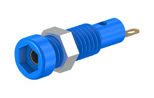 23.0050-23 - Socket, 2mm, 10A, Panel, Blue, 10 Pack