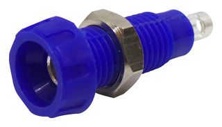 563-0200-01 - Socket, 4mm, Panel, Blue