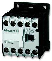 DILEM-10(230V50HZ,240V60HZ) - DIN Rail Panel Mount Contactor, 3PST-NO, 400V, 4kW