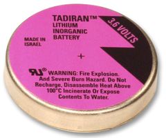 SL 889/P - 1/10D 3.6V 1Ah Lithium Thionyl Chloride Battery, Pins