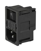 KM00.1105.11 - Inlet, IEC, Switched Double Pole Fuse