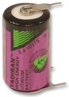 SL550/PT - 1/2AA 3.6V 800mAh Lithium Thionyl Chloride Battery, Polarised Tags