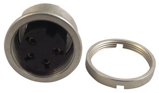 KFV 40 - 4-Pole DIN Panel Chassis Socket, Front Mounting