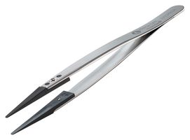 2ACPR.SA - 130mm Precision Tweezers, Fine Straight Round Replaceable Tips