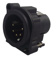 NC5MAV-SW - XLR Plug, 5 Pole, PCB, Switched